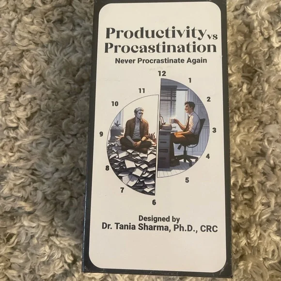 Productivity vs Procrastination Card Deck 80 Affirmations + Journaling Prompts - Picture 3 of 6